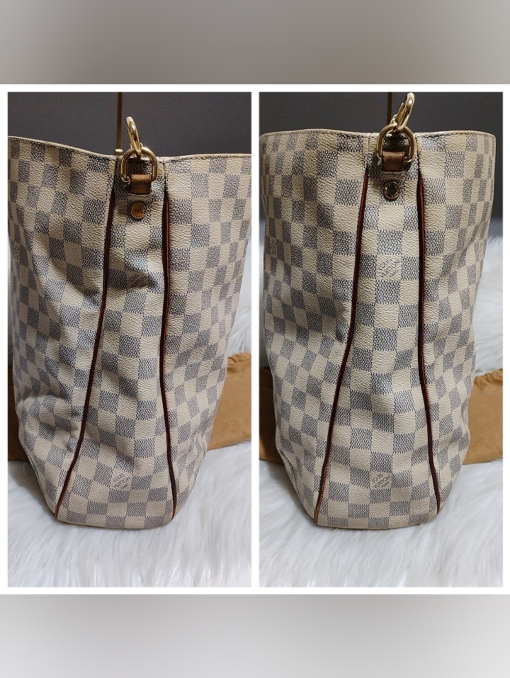 SALE! Louis Vuitton Damier Azur Sophie 2/Way Shoulder Bag W/DB & Strap - Picture 4 of 16